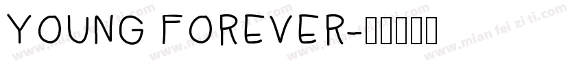 YOUNG FOREVER字体转换
